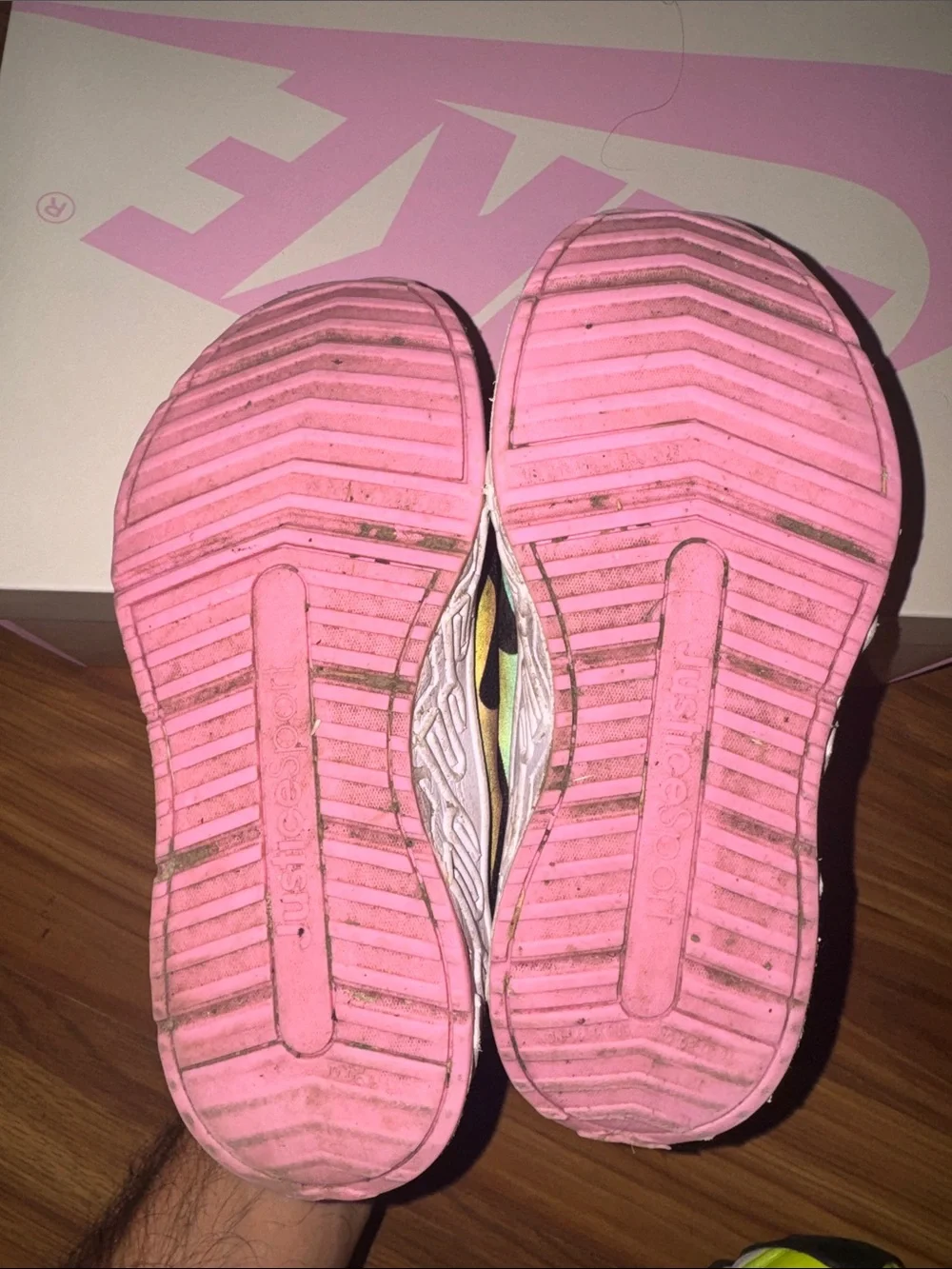Kids Justice Sport Sneaker, girls size 1. Slip on shoes and easy to wear! Comfy!
